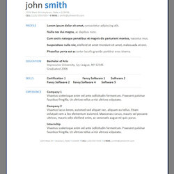 Perfect Primer Free Resume Templates Open Resumes Template Modern