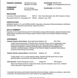 Super Music Resume Template Free Samples Examples Format