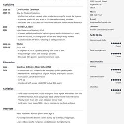 Exceptional Music Resume Examples For College Samples