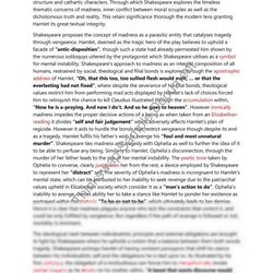 Terrific Hamlet Critical Study Essay Literary Completed Advanced Well English Year