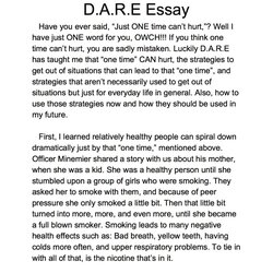 Perfect Essay Examples Example Ideas Collection Lake Murray Elementary Grade Dare Essays Samples Format