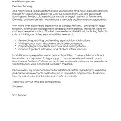 Admirable Bespoke Legal Cover Letter Template Assistant Examples Letters Law Create