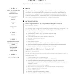 Excellent Registered Nurse Rn Resume Examples Guide Example Sample Nursing Template Samples Nurses Templates