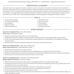 Outstanding Intensive Care Registered Nurse Resumes Rocket Resume Elegant Template