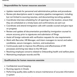 Peerless Human Resources Associate Job Description Velvet Jobs