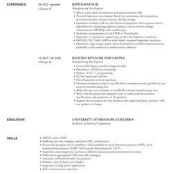 Wizard Manufacturing Test Engineer Resume Samples Velvet Jobs