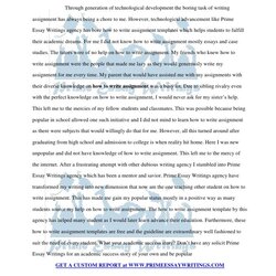 Magnificent October Writing Essay Assignment Write Homework Paper Writings Prime Should Assignments Thesis