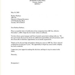 Splendid Letter Of Resignation Templates Intent Formal Vacancy Pertaining Visitor Lettering
