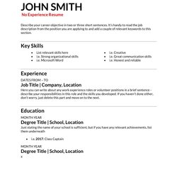 Tremendous Free Resume Templates Download How To Write In Template Objective Resumes Basics No Experience