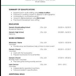 Fantastic Resume With No Work Experience Resumes If Auto