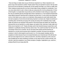 The Highest Quality Essay About Life By Page Thumb Large