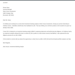 Tremendous Investment Banking Cover Letter Examples Templates Influx Template