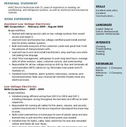 Magnificent Low Voltage Electrician Resume Samples