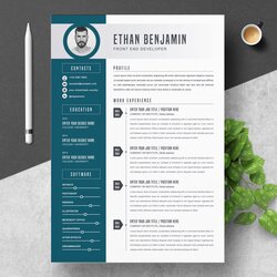 Splendid Creative Modern Resume Template Templates Market Word Curriculum Vitae Developer Manager Designer