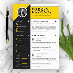 Creative Modern Resume Template Vitae Resumes Clean Professional And Curriculum Design Ms Word Apple Pages