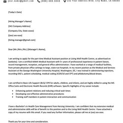 Peerless Medical Assistant Cover Letter Example Template Administrative Nurse Assistants Templates Physician