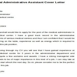 Worthy Cover Letter For Administrative Medical Assistant Study