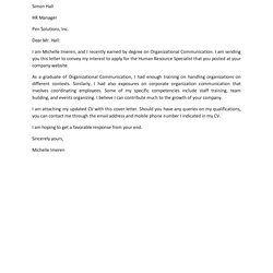 Very Good Cover Letter For Resume Whats Sample Resumes Letters Writing