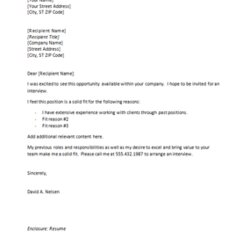 Worthy Resume Cover Letter Examples
