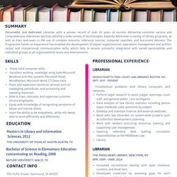 Wizard Librarian Resume Samples Templates Doc Rb Resumes Sample