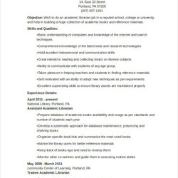 Marvelous Librarian Resume Templates Free Sample Example Format Download Width