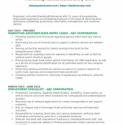 Very Good Marketing Assistant Resume Samples Build