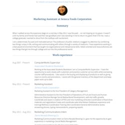 Marketing Assistant Resume Samples And Templates Membership