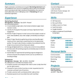 Marketing Assistant Resume Sample In Tips