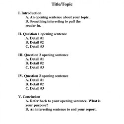 Formal Essay Outline Example Informal Topics What Is Am Examples