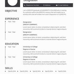 Swell Free Printable Resume Templates Word Blank Template