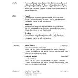 Outstanding Free Microsoft Word Resume Templates For Download Template Elegant Short Flow