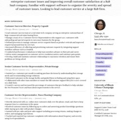 Matchless Customer Service Representative Resume Example Examples Position Customize Seeker