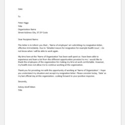 Marvelous Sample Resignation Letter For Teachers Due To Personal Reasons Immediate Democracy Illness Or