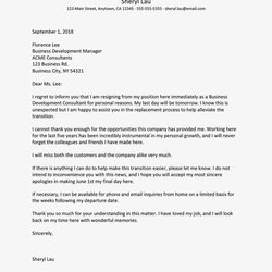 Peerless Explore Our Example Of Simple Resignation Letter Due To Health Issues