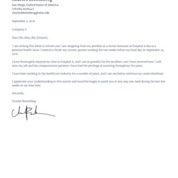 Champion Free Personal Health Issue Resignation Letter Sample