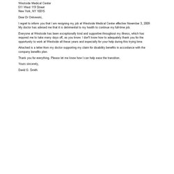 Medical Resignation Letter How To Create