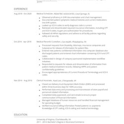 Smashing How To Become Medical Scheduler Resume Resumes Write Learn