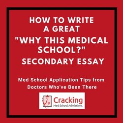 Why This Medical School Secondary Essay Example Prompts Med