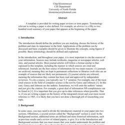 Sample Introduction For Term Paper Research