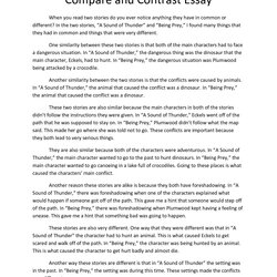 Superior How To Write Compare And Contrast Essay Outline Point By With Examples Comparing Min