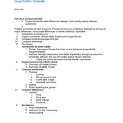 Excellent Compare Contrast Essay Outline Example And Template
