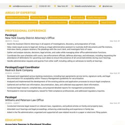 Wizard Paralegal Resume Sample How To Guide For