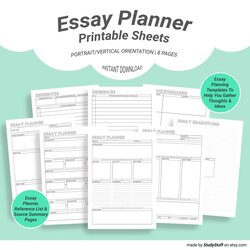 Wonderful Use An Essay Planner Printable Template To Formulate Essays Study Planning College University Stuff