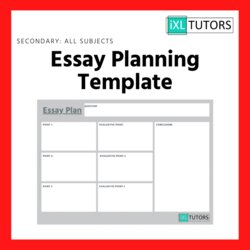Fantastic Essay Planning Template Download Tutors Cover
