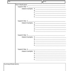 Superlative Essay Outline Notes Template Download Printable Regard Professional Print Big