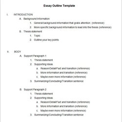 Spiffing Outline Templates Doc Template Word Essay Paper Format Details