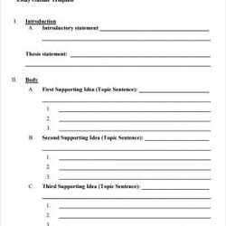 Terrific Essay Outline Templates Word Excel Formats Image