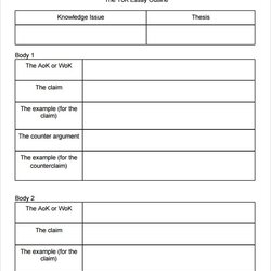 The Highest Quality Essay Outline Templates Word Excel Formats Fit