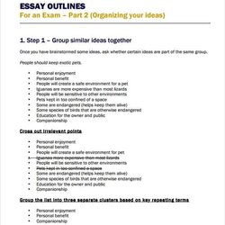 Great Essay Outline Templates Word Excel Formats Template Hughes Analysis Too Printable Editable Outlines
