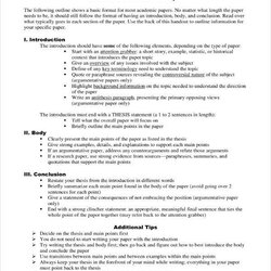 High Quality Essay Proposal Outline Templates Doc Research Paper Format Template Examples Example Writing